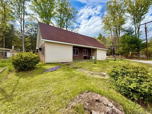 a house that has a tree in it
