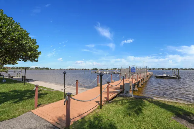an aerial view of a house with outdoor space