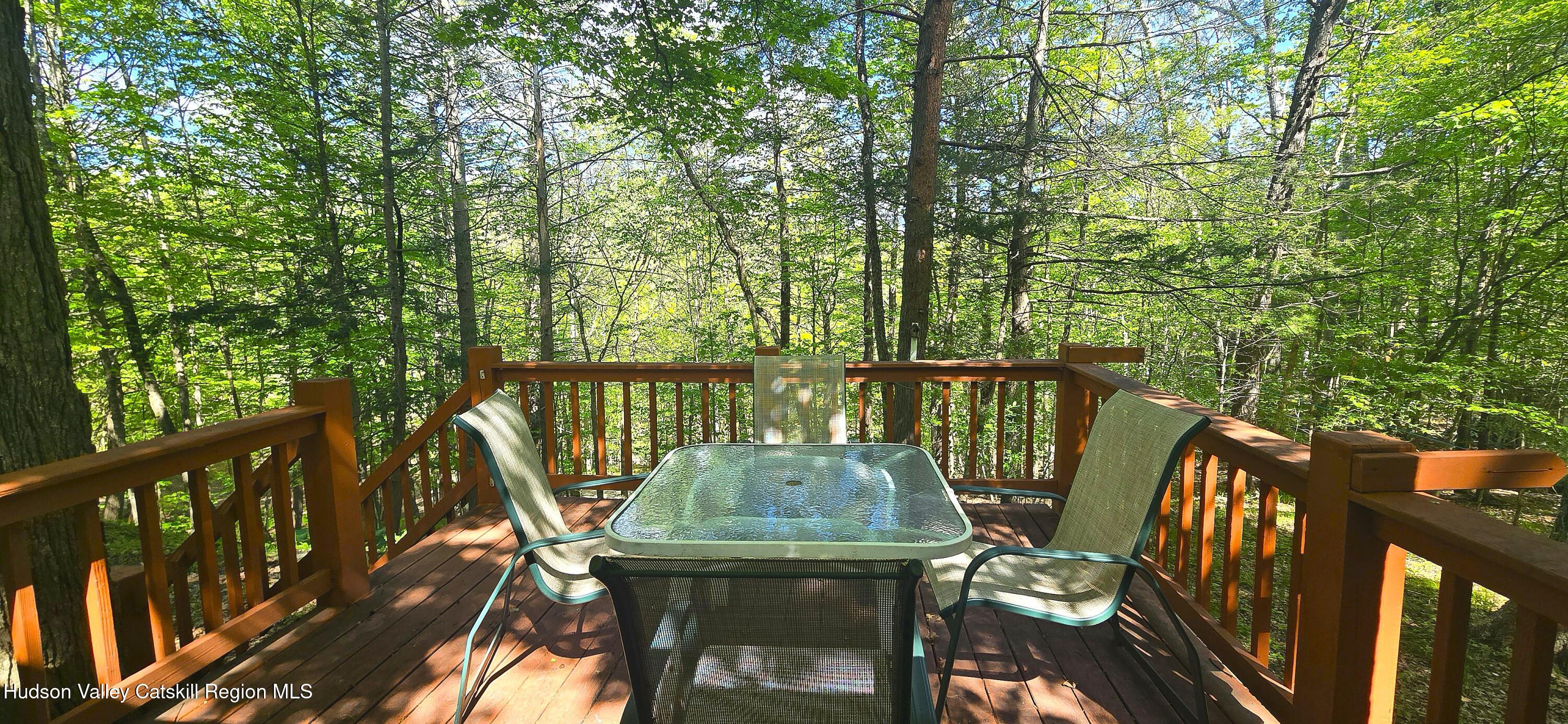 51 Enchanted Valley Road Cornwallville, NY 12418 - Photo 16 of 21 a view of a balcony with an outdoor space
