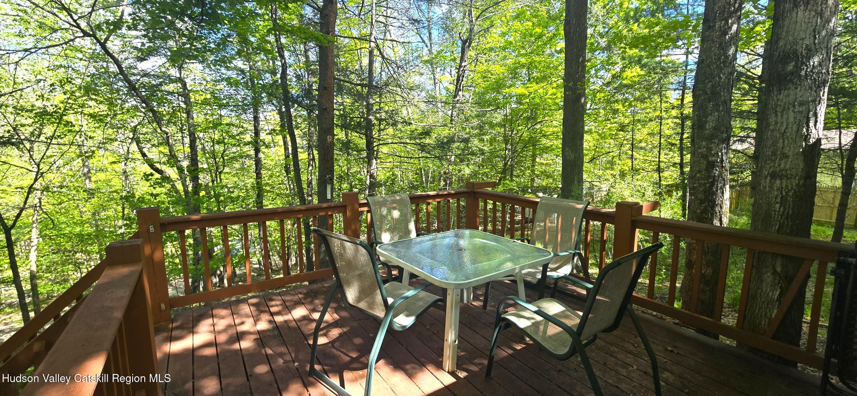 51 Enchanted Valley Road Cornwallville, NY 12418 - Photo 17 of 21 a view of a balcony with furniture