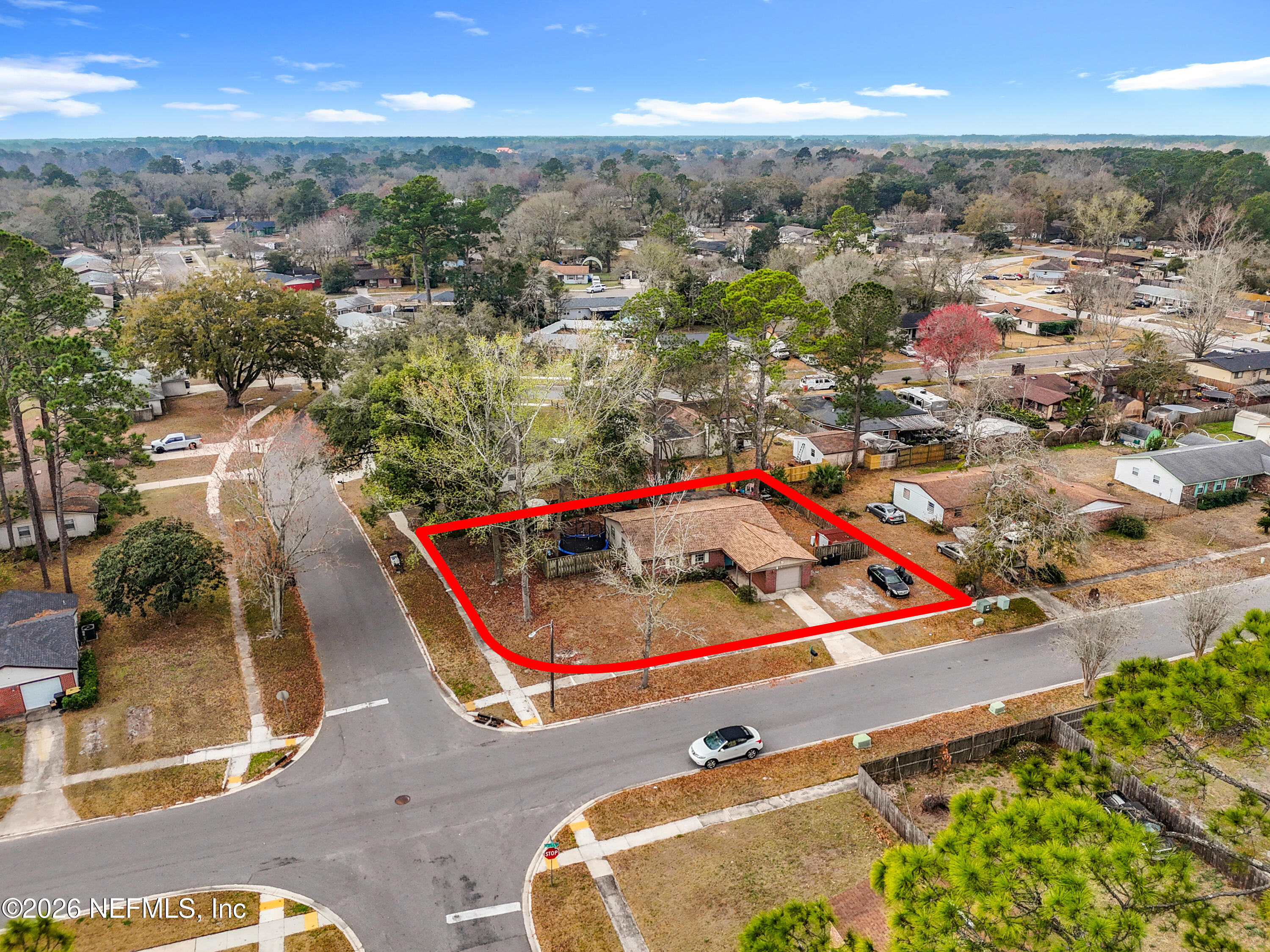 8302 Cassie Road Jacksonville, FL 32221 - Photo 6 of 48 an aerial view of residential houses with outdoor space