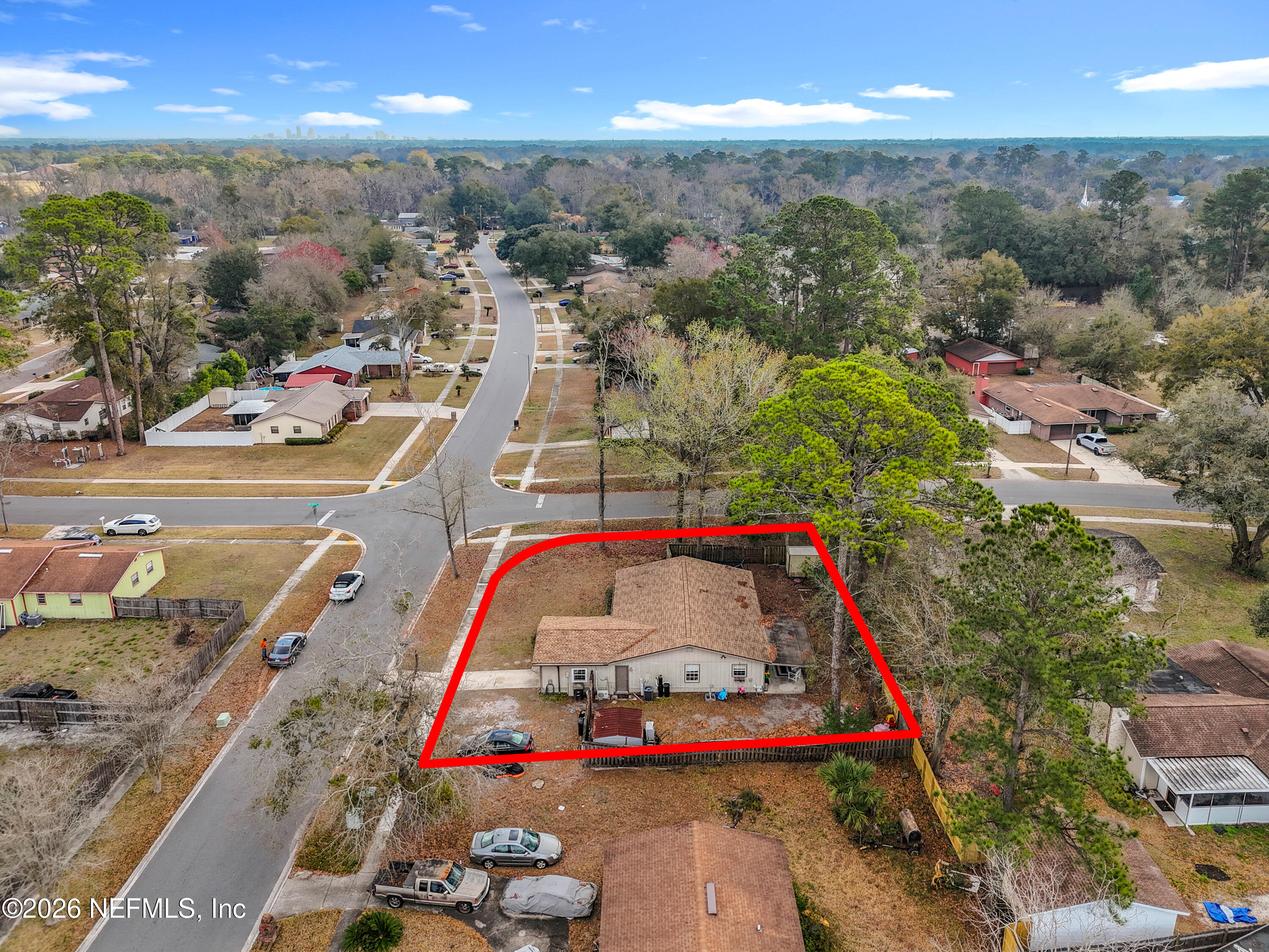 8302 Cassie Road Jacksonville, FL 32221 - Photo 7 of 48 an aerial view of residential houses with outdoor space