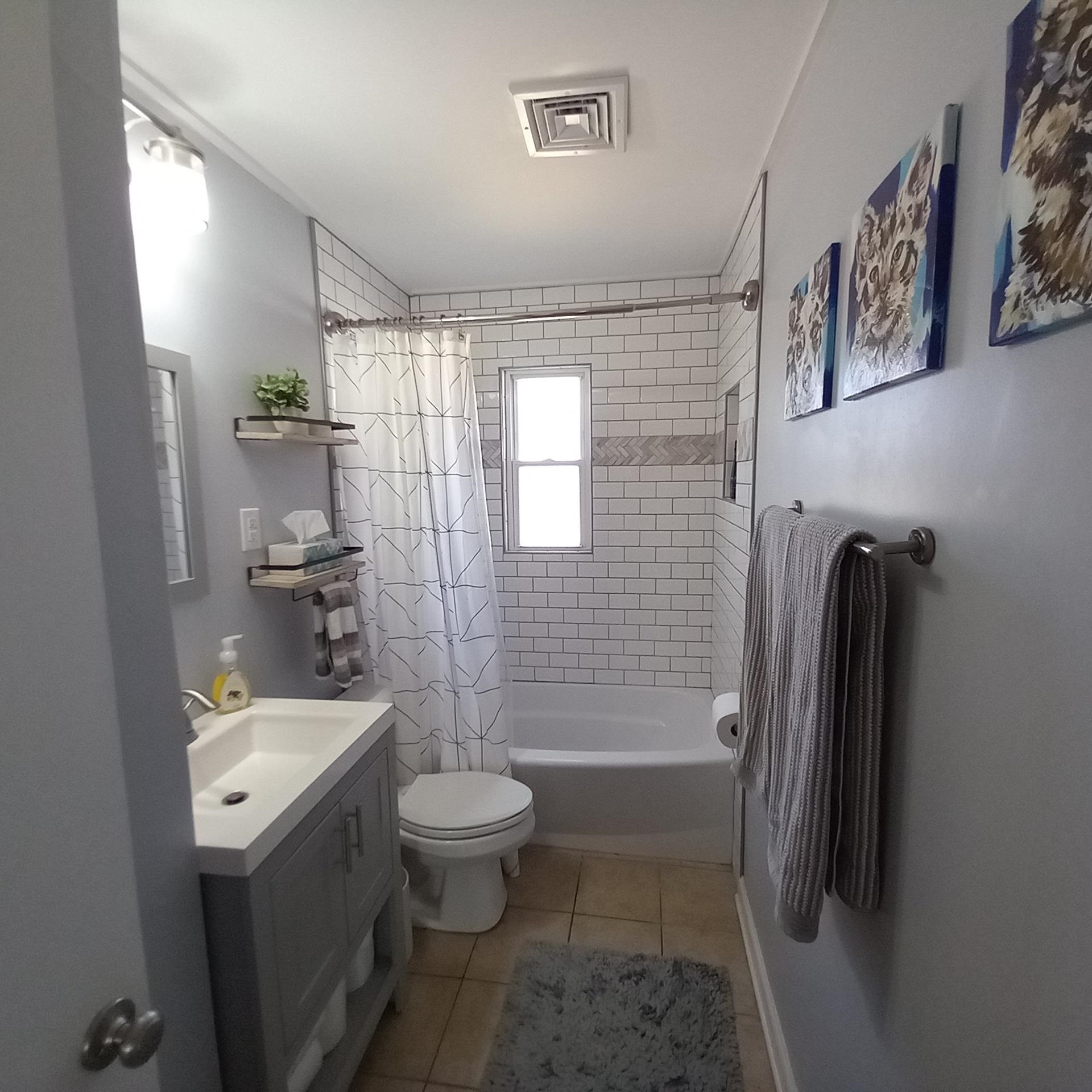 5068 Flamingo Road Memphis, TN 38117 - Photo 10 of 20 a bathroom with a sink a toilet and shower