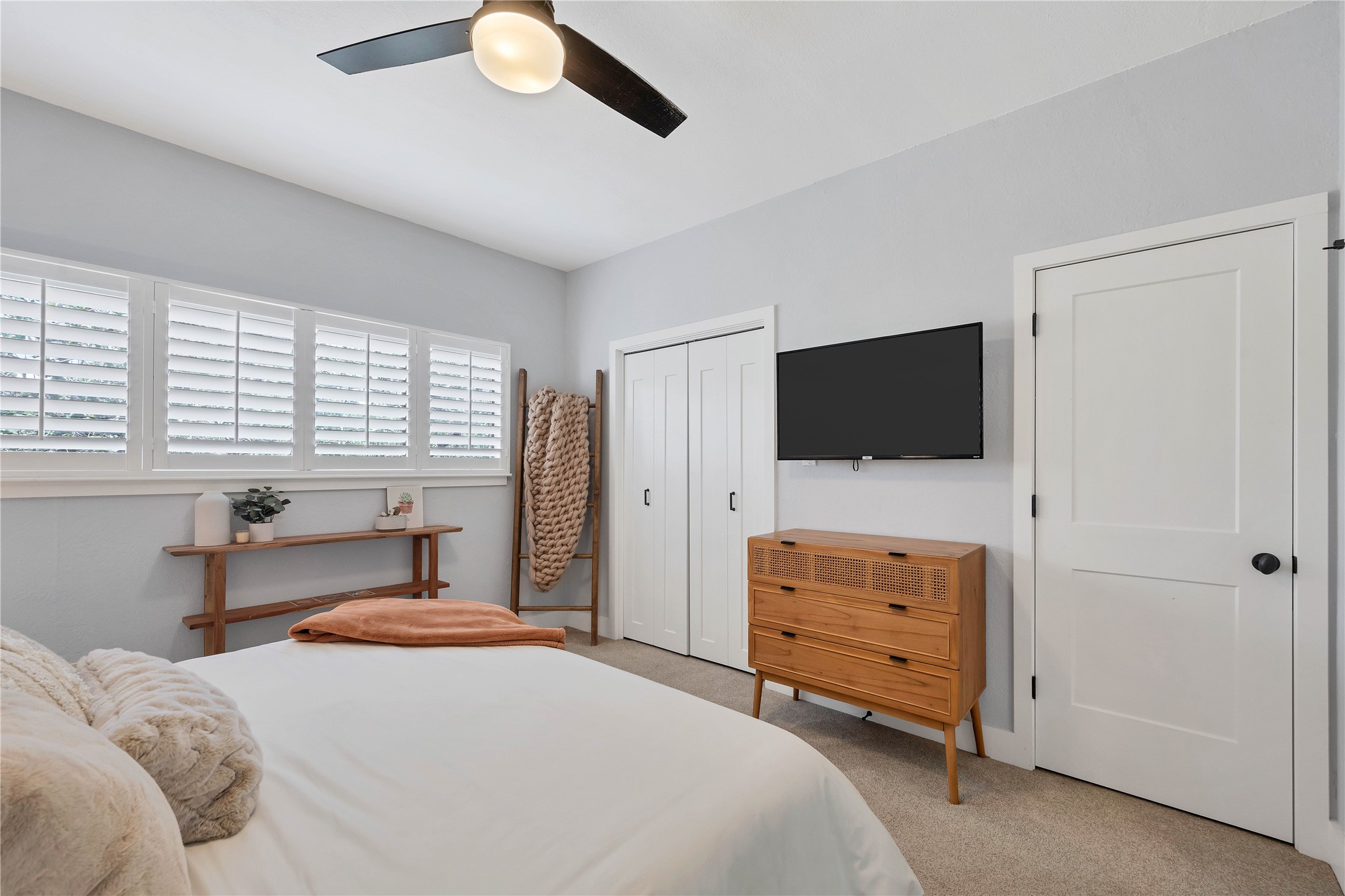 2605 Enfield Road, Unit 221 Austin, TX 78703 - Photo 16 of 30 Bedroom 1 has a perfect wall to watch TV from bed.