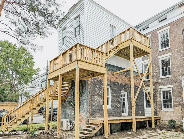 a front view of a building