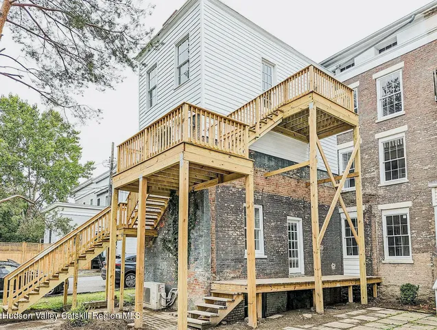 a front view of a building