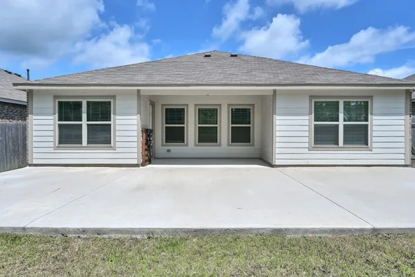 a front view of a house with windows