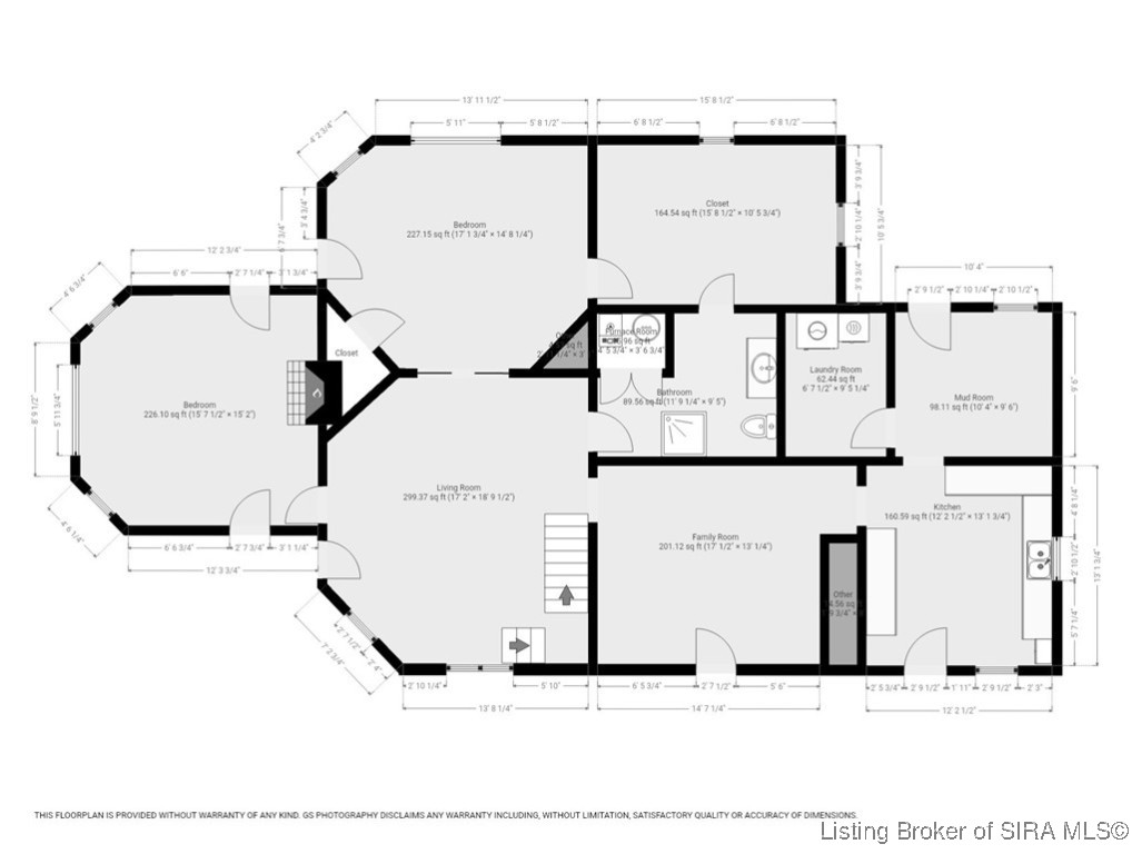 140 South Sycamore Street Campbellsburg, IN 47108 - Photo 82 of 83 1st Level Floorplan