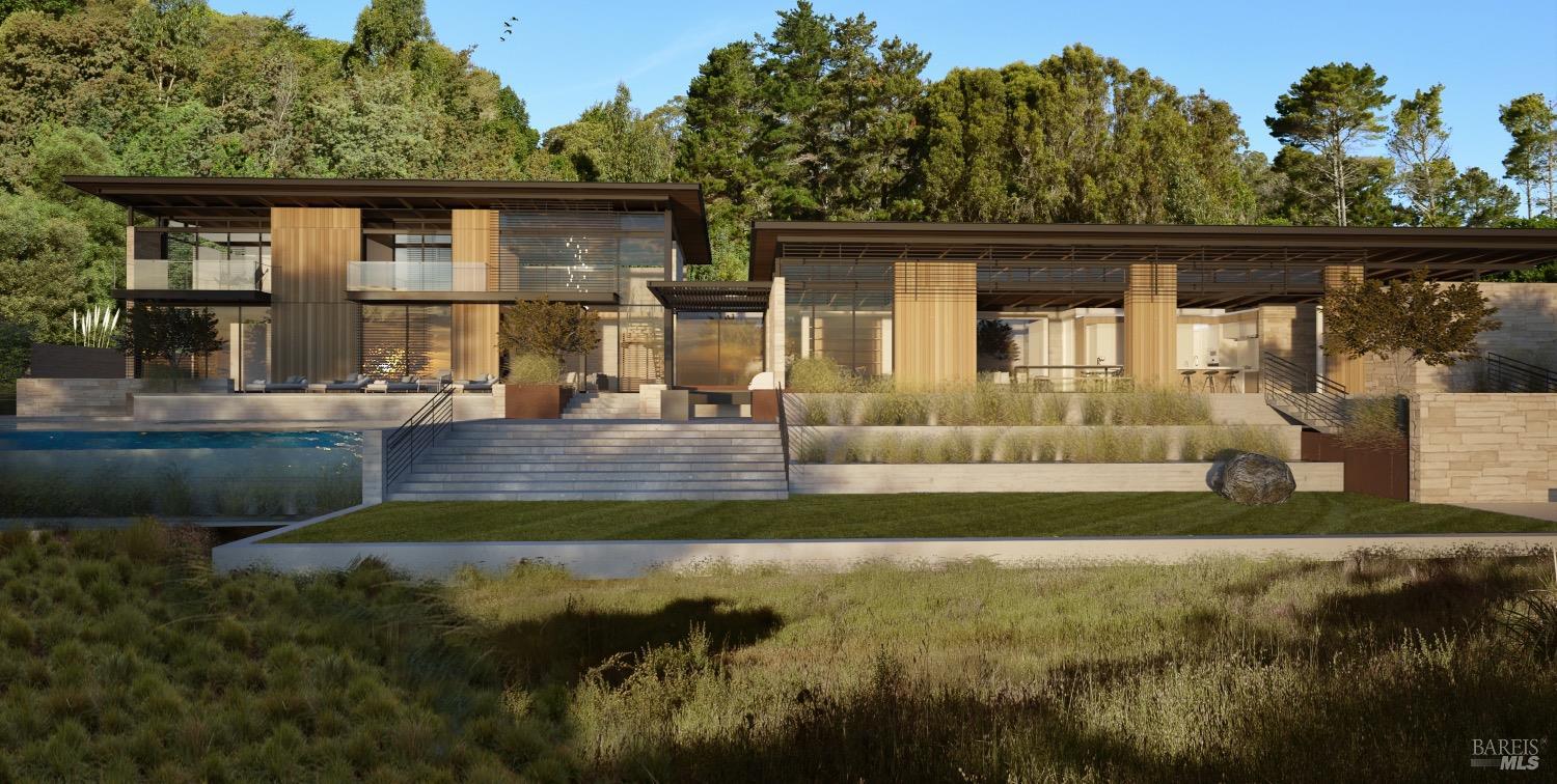 3860 Paradise Drive Tiburon, CA 94920 - Photo 1 of 1 a view of a house with backyard and sitting area