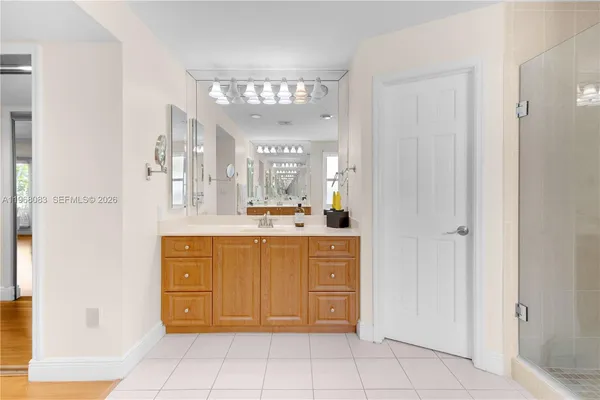 a view of a bedroom