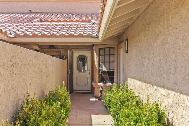 a view of a entryway door of the house