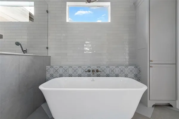 a view of bathroom with shower