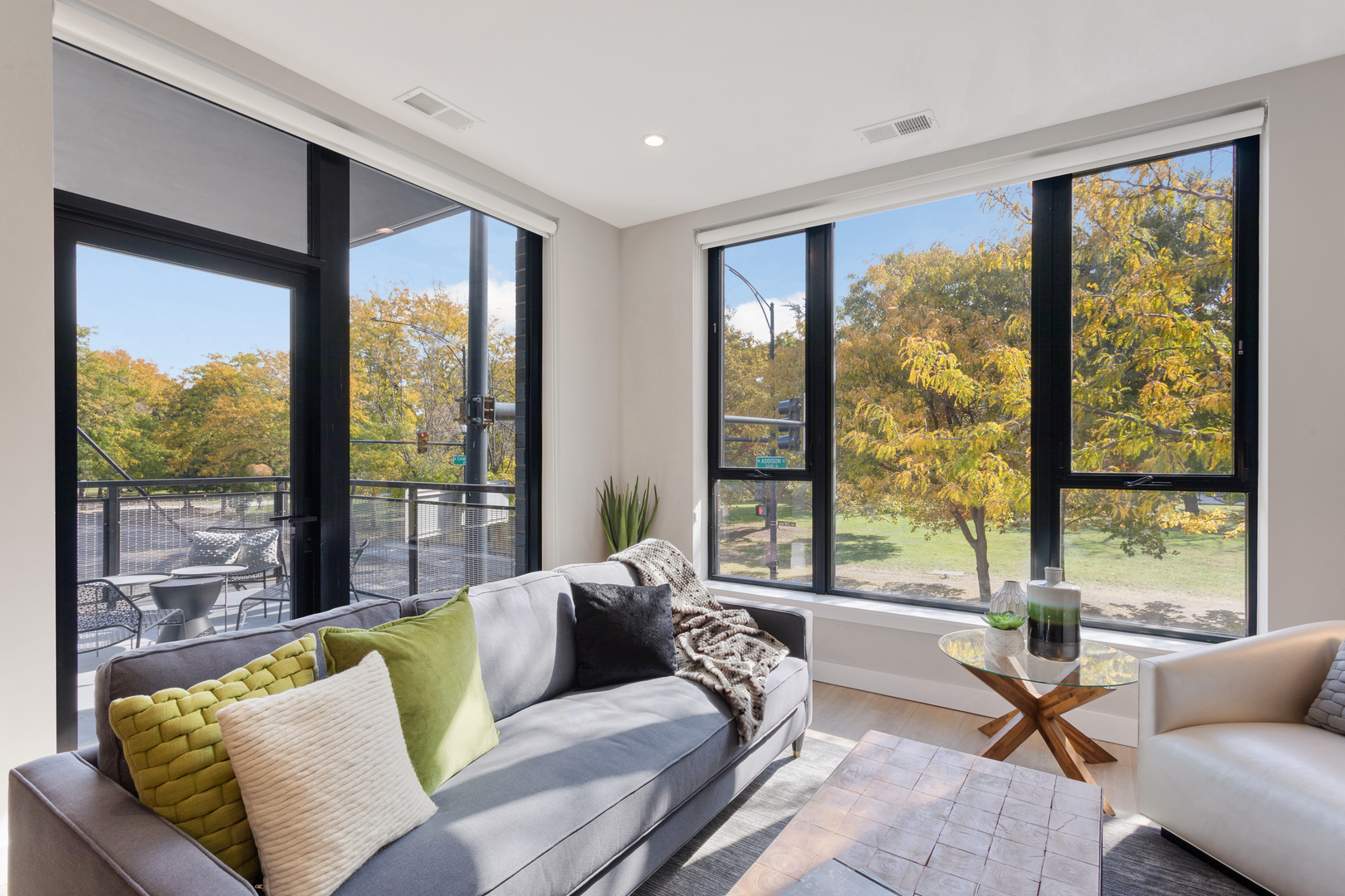 Undisclosed Address Chicago, IL 60618 - Photo 13 of 34 a living room with furniture and a large window