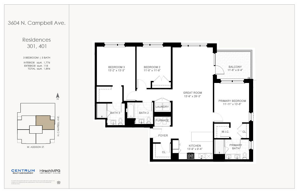 Undisclosed Address Chicago, IL 60618 - Photo 34 of 34 a picture of a floor plan