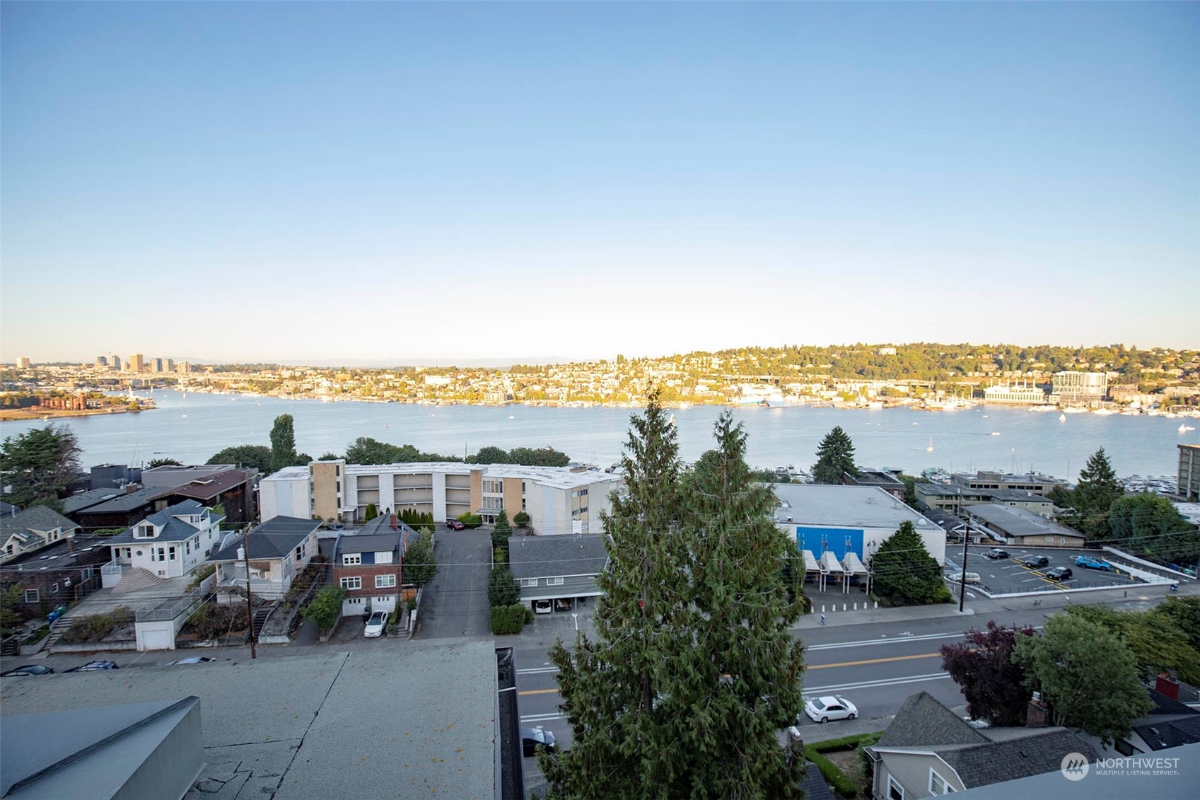 655 Crockett Street, Unit B304 Seattle, WA 98109 - Photo 28 of 35 an aerial view of a city with ocean view