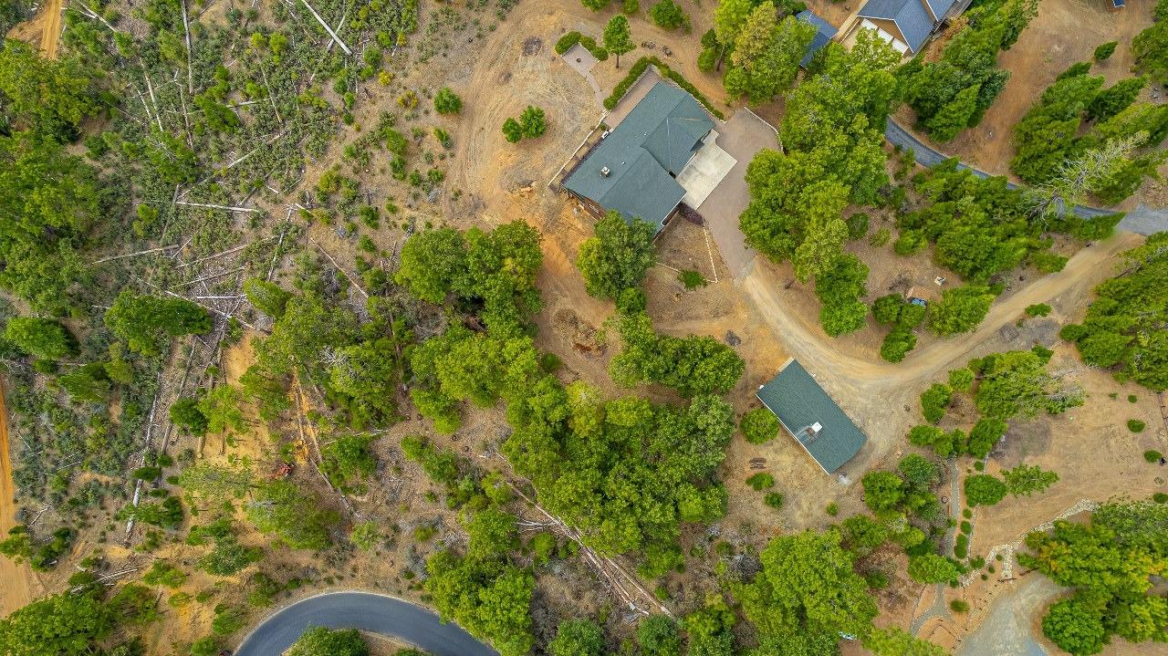 53312 Timberview Road North Fork, CA 93643 - Photo 78 of 84 an aerial view of a house with swimming pool and garden space