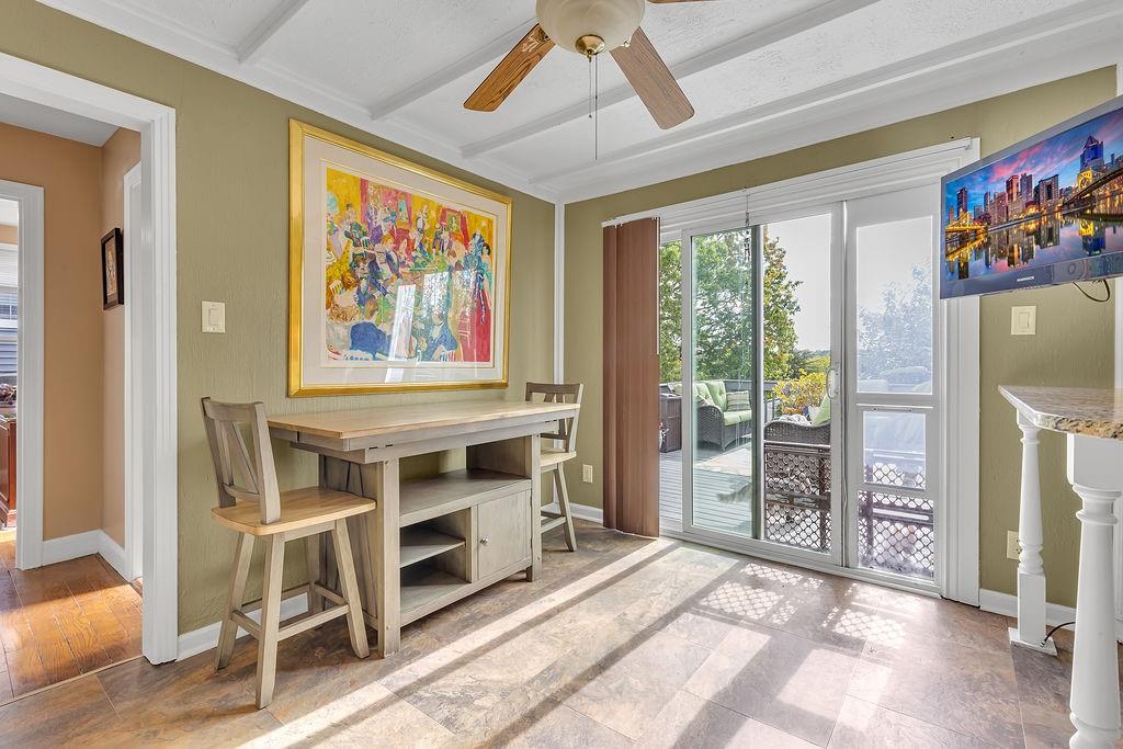 979 Seventh Street Beaver, PA 15009 - Photo 10 of 47 a view of a livingroom with furniture and a ceiling fan