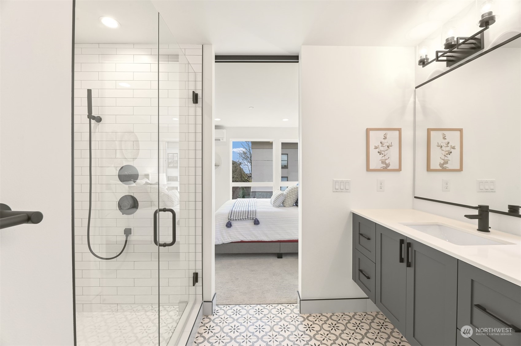 422 14th Avenue East, Unit B Seattle, WA 98112 - Photo 19 of 24 a bathroom with a tub sink and shower