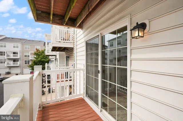 a view of porch with seating space