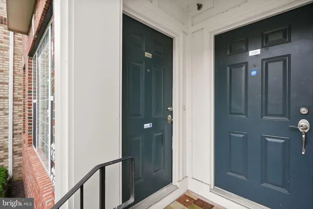 a view of an entryway door