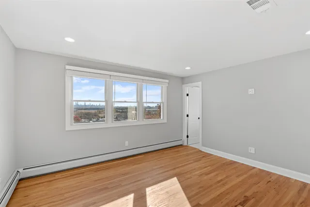 a room that has a bed in it