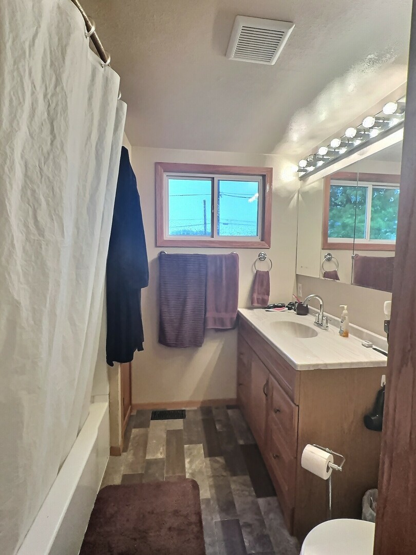 1239 9th Avenue South Clinton, IA 52732 - Photo 7 of 10 a bathroom with a sink toilet and mirror
