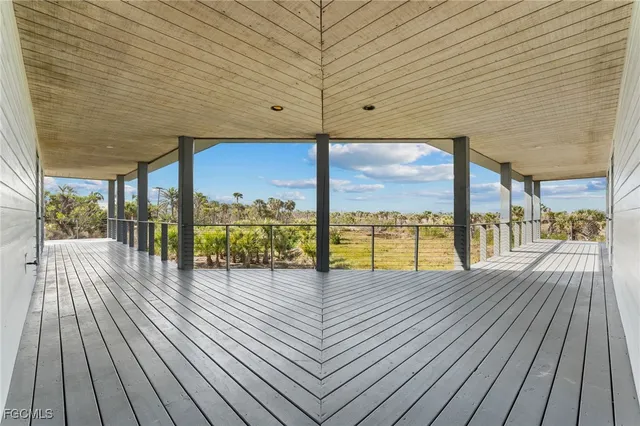 a view of balcony with city view