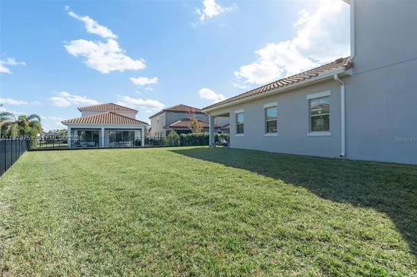 a house view with a garden space