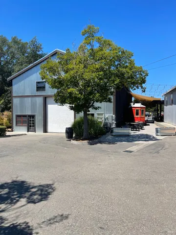a view of a house with a street