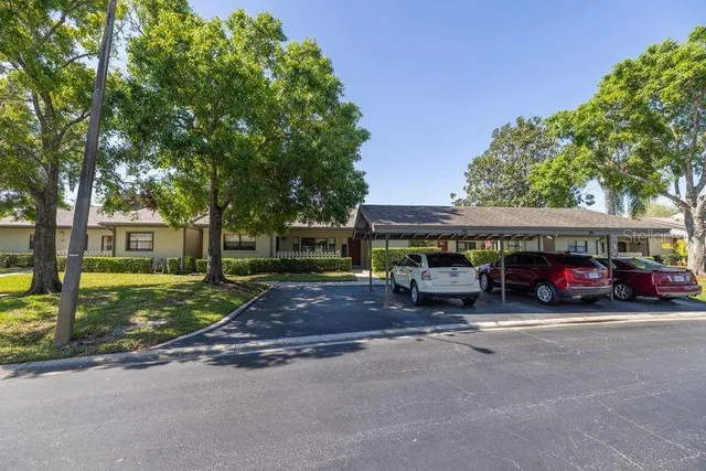 a car parked in front of a house