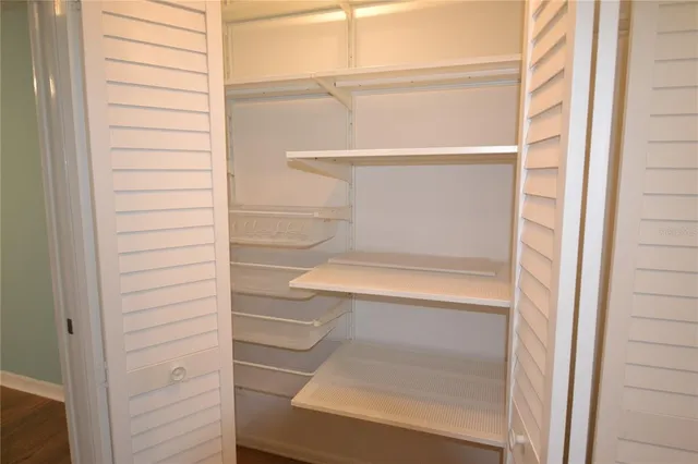 a view of walk in closet