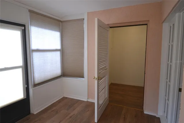 a view of wooden floor