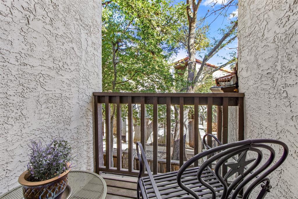 18040 Midway Road, Unit 103 Dallas, TX 75287 - Photo 17 of 37 Private balcony located off the second primary bedroom