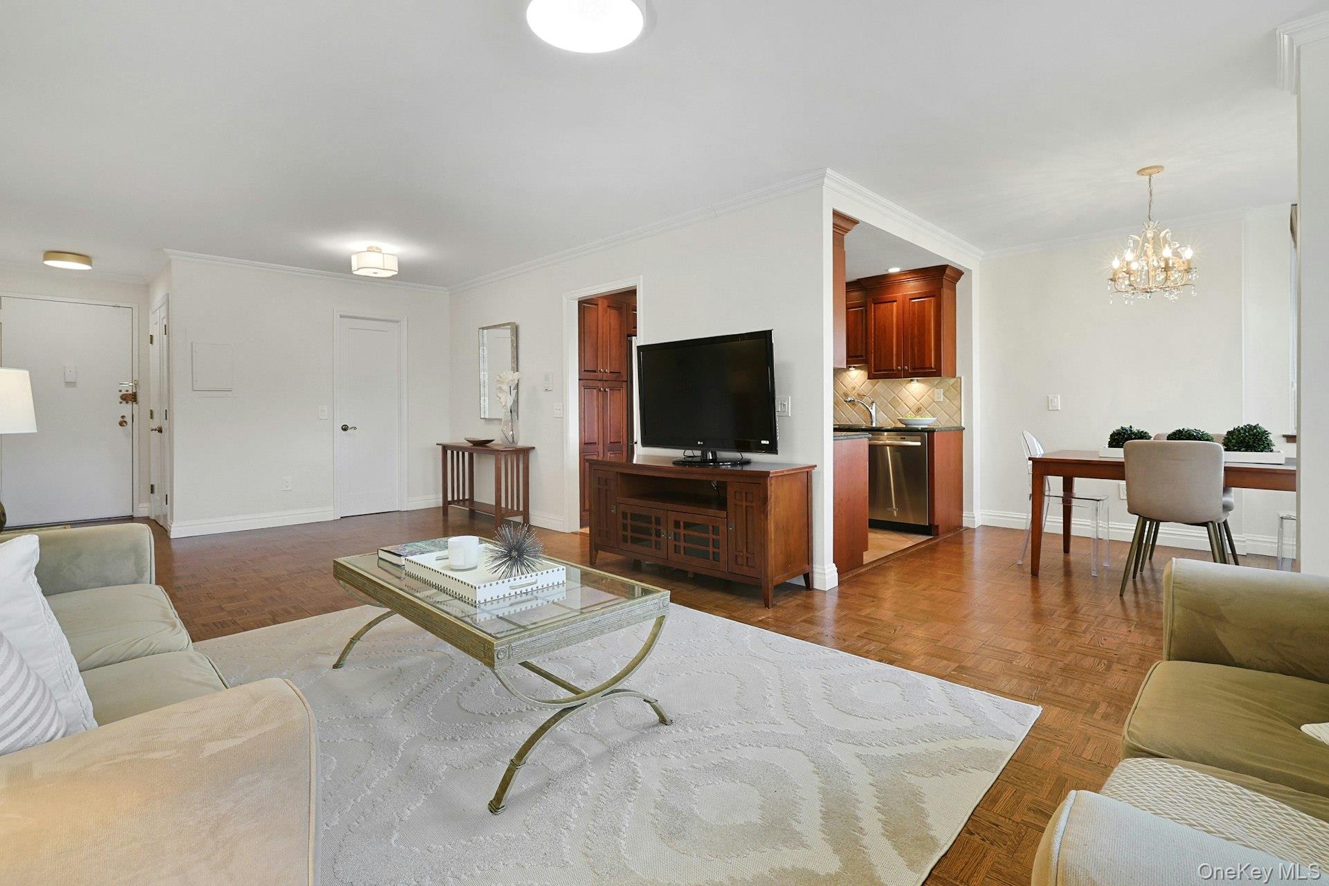 1270 North Avenue, Unit 3A New Rochelle, NY 10804 - Photo 4 of 20 Entry, living room separate dining space