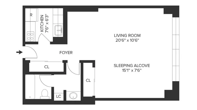 $3,974 | 260 West 52nd Street, Unit 5H | Theater District