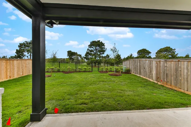 a view of a back yard