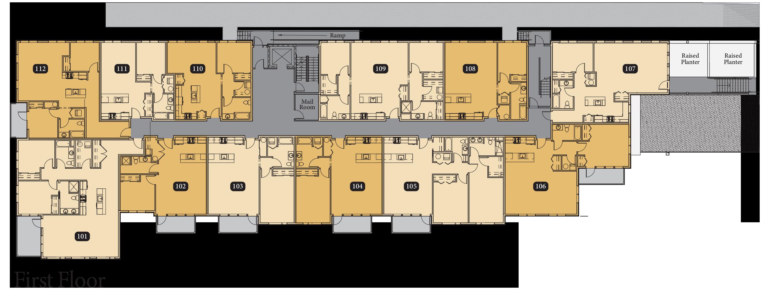 218 Washington Avenue, Unit 406 Portland, ME 04101 - Photo 17 of 20 1st Floor Plan