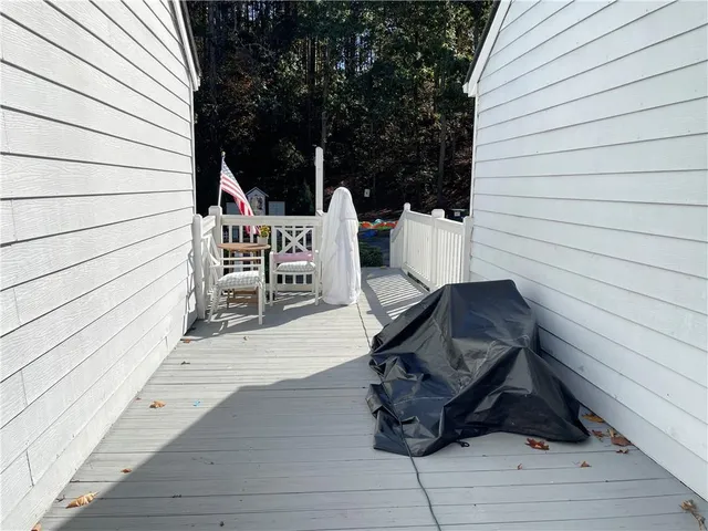 a view of outdoor space with seating space