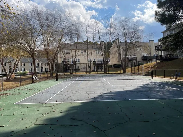 a view of street with houses