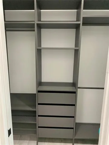 a view of walk in closet