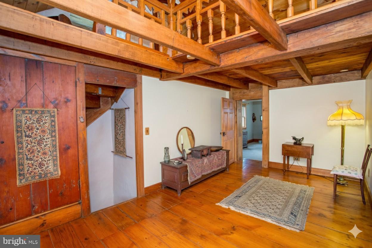3416 Bursonville Road Riegelsville, PA 18077 - Photo 38 of 69 a view of living room with furniture and wooden floor