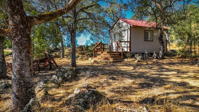 a view of an outdoor sitting area with chairs