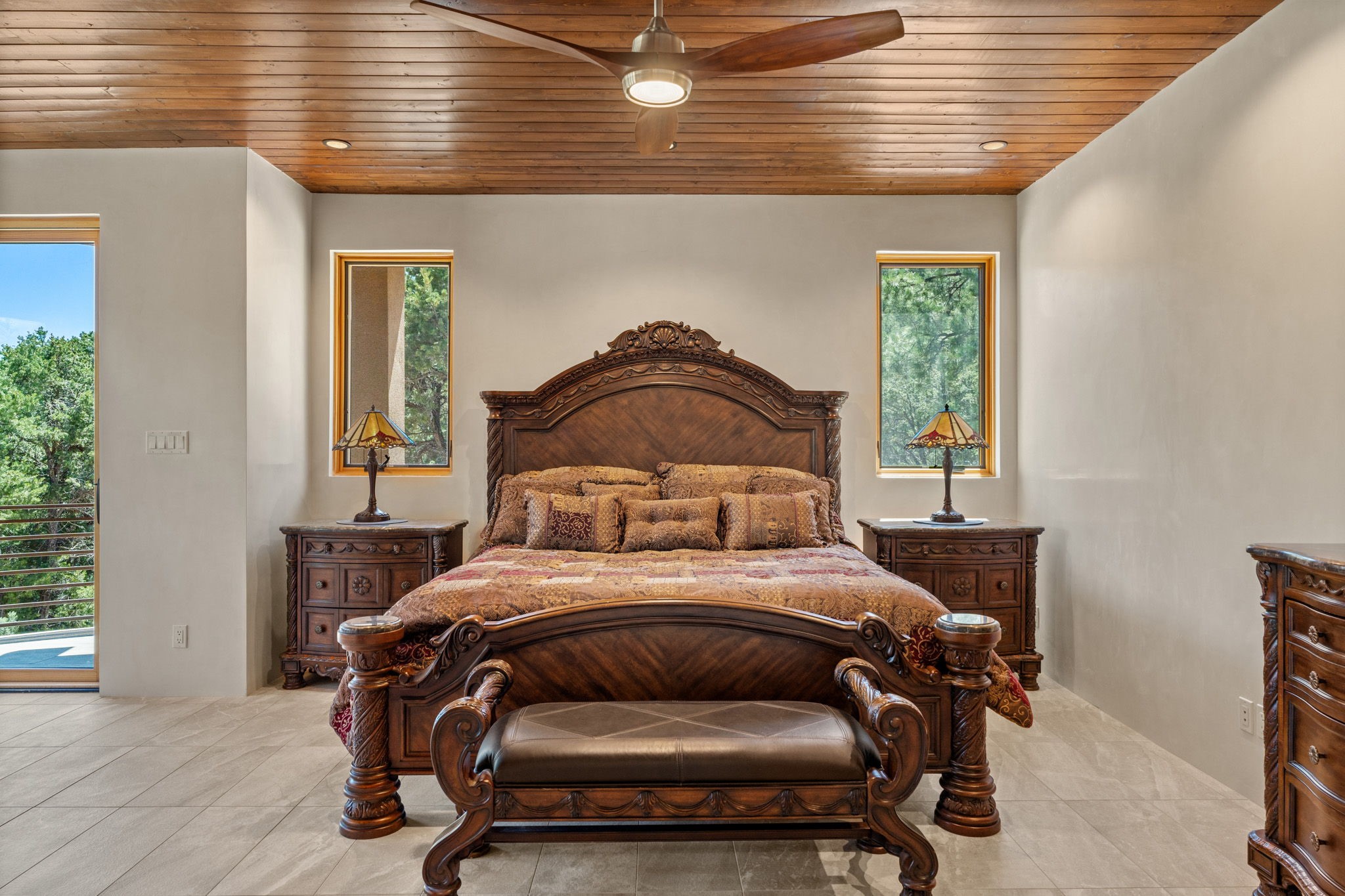 1411 Tesuque Creek Road Santa Fe, NM 87501 - Photo 17 of 45 Master Bedroom