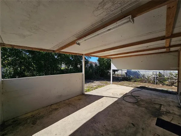 a view of a house with a patio
