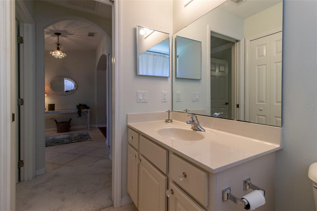 15691 Southwest 11th Court Road Ocala, FL 34473 - Photo 26 of 37 a bathroom with a sink and a mirror