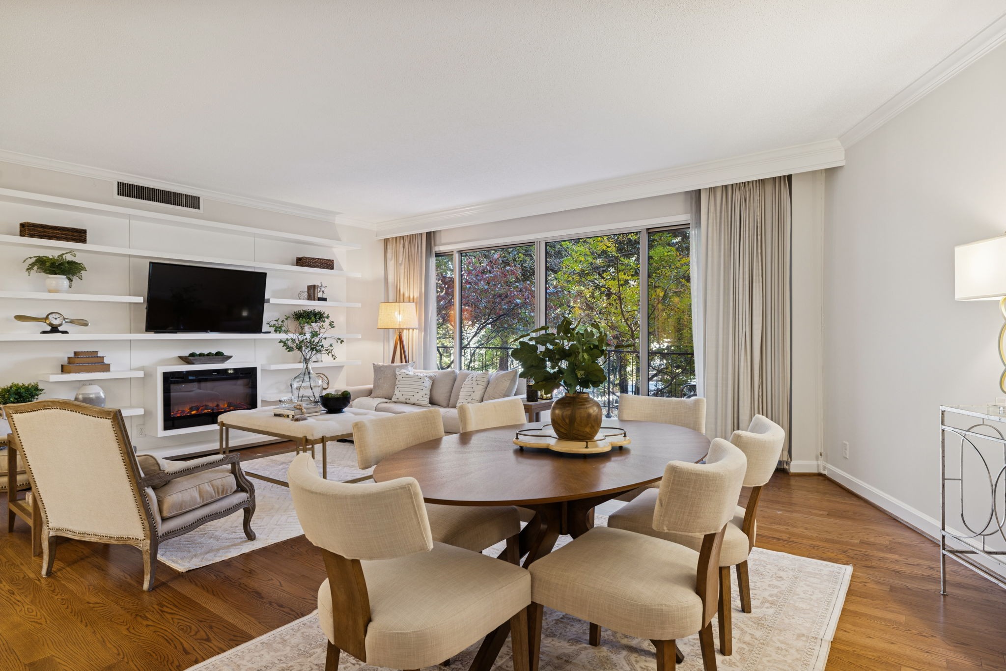 4215 Harding Pike, Unit 204 Nashville, TN 37205 - Photo 15 of 40 a view of a dining room with furniture window and outside view