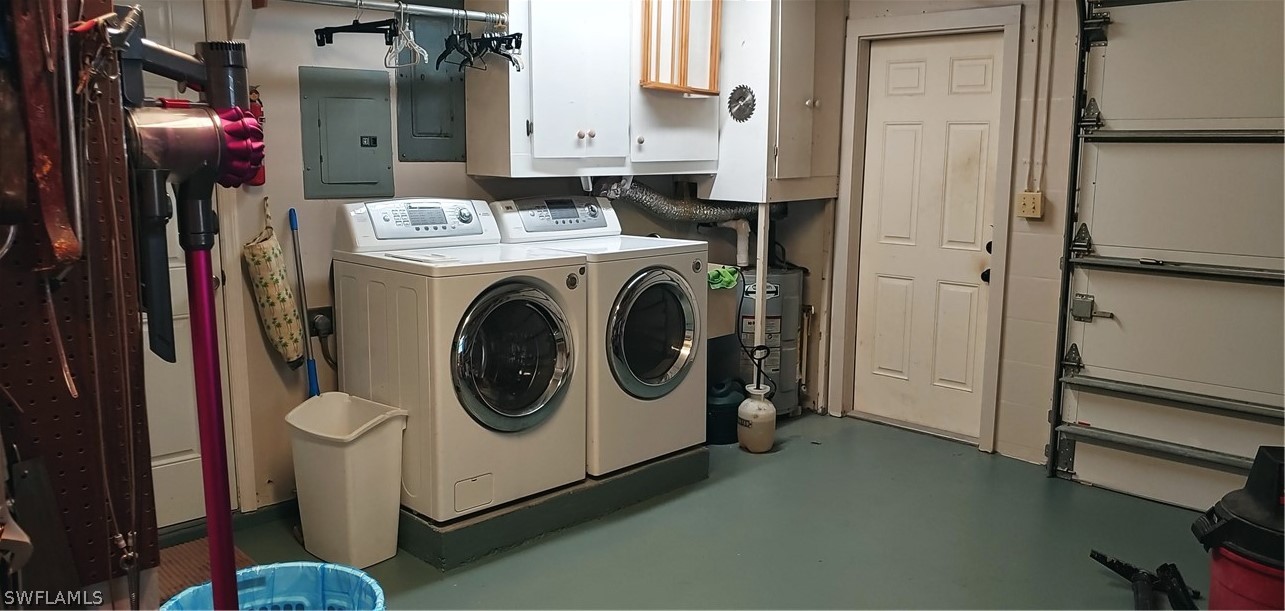 3554 Ruby Avenue St. James City, FL 33956 - Photo 42 of 43 a utility room with dryer and washer