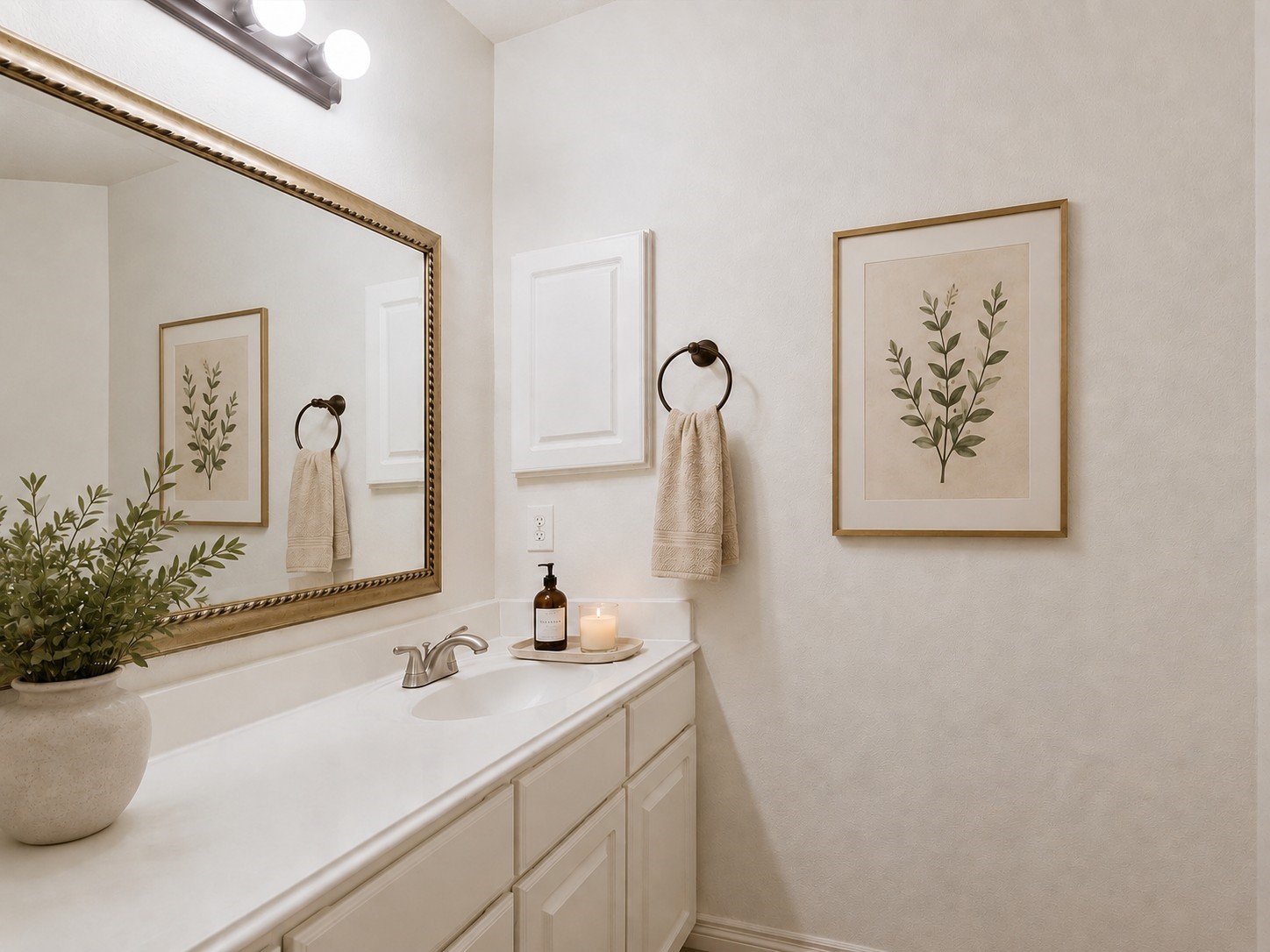 19422 Harvest Stream Way Houston, TX 77084 - Photo 29 of 41 The second full bathroom is located upstairs. AI-staged to help visualize the space.