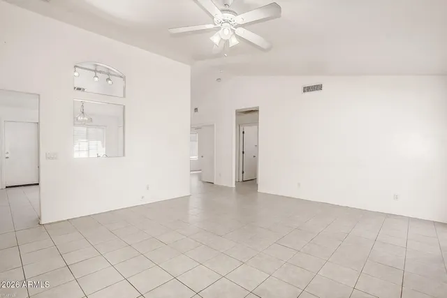 a view of an empty room