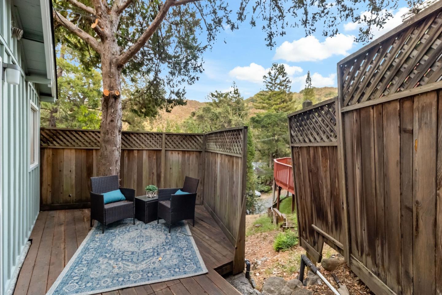1019 Los Trancos Road Portola Valley, CA 94028 - Photo 58 of 63 a view of a backyard with pathway